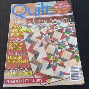 Quilt Magazine Dec/Jan (2012) 18  Quilt Patterns, Vintage Double Pinewheels